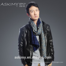 100% Wool scarf High Quality woven mens scarf wool